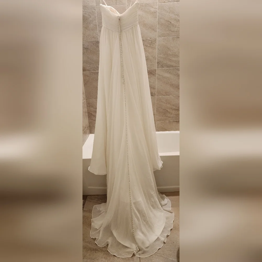 New Jasmine  Bridal collection Strapless Dress, F274, Size 4, Street Size 2 - Picture 6 of 9